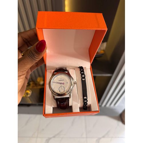 product_image_name-Fashion-Men's Leather Watch Set -1