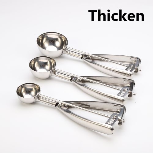 Gold Ice Cream Spoon Stainless Steel Ice Cream Tools Cookie Scoop Icecream  Spoon Kitchen Sticks Mashed Potatoes Watermelon 1PCS