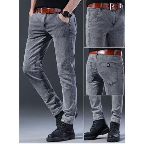 Fashion Quality Stock Grey Jean for Men