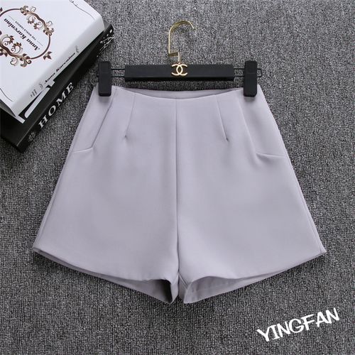 JROMZ womens running shorts 1pc Women Summer Casual Solid Color Shorts  Casual Ladies Drawstring Elastic Loose Short Trousers Plus Size Straight Short  Pants (Color : A, Size : Medium): Buy Online at