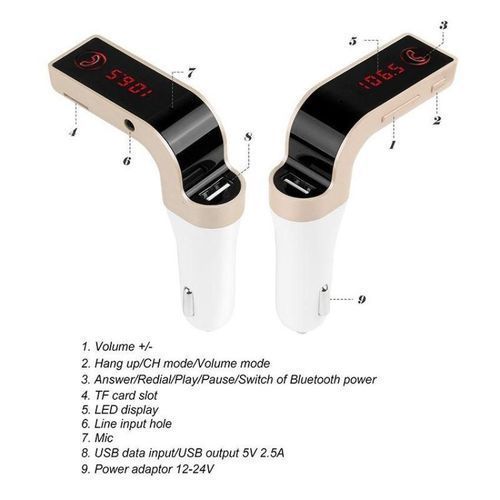 product_image_name-Generic-Carg7 Bluetooth FM Transmitter + AUX Modulator Car Kit MP3 Player SD USB LCD-3