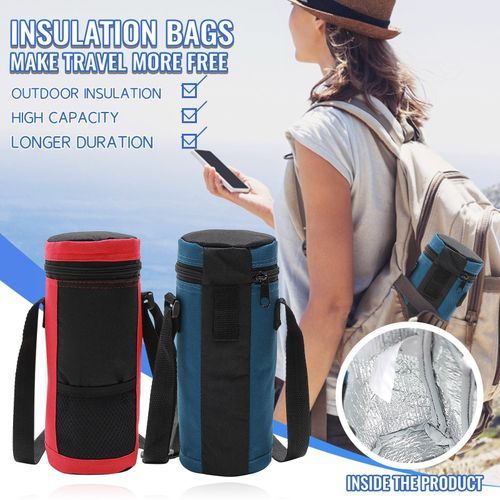 2L Oxford Cylinder Cooler Bag Insulated Water Drinks Bottles/Cans Carrying  Bag