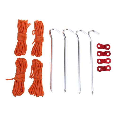 Generic TENT ACCESSORIES SET Reflective Rope/Tent Pegs/Guy Line Tensioner  W/