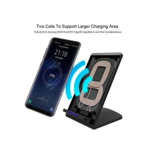 Generic Chargeur Sans Fil Universel Pad De Charge Pour Apple IPhone 8/8  Plus, IPhone X, Samsung Note 8, S8 / S8 Plus / S7 / S7 Edge / S6, Huawei  Ect - Blanc - Prix pas cher