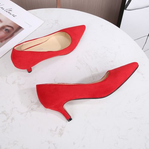 Buy DREAM PAIRS Chunky Heels for Women Block Heels Closed Toe Mary Jane  Shoes Comfortable Dress Office Church Pumps, Bright Red, 9 at Amazon.in