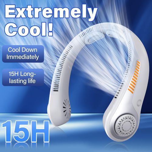 Great Neck Rechargeable necklace fan Bladeless Cooling Neck Fan - image 2