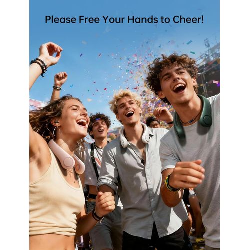 Great Neck Rechargeable necklace fan Bladeless Cooling Neck Fan - image 6