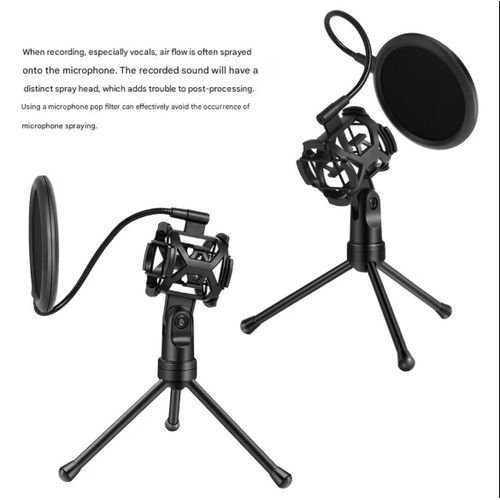 Generic Double-Layer Sound Filter for Microphone Recording - Ideal for Professional Microphone Additions, Featuring Outstanding Flexibility And a Windproof Mesh Cover. - image 4