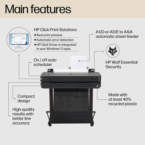 Hp DesignJet T630 24-inch Large Format Printer - image 4
