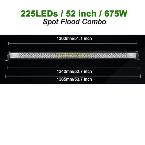 Generic 22 32 42 50 52'' Inch Straight Curved Led Light Bar Spot