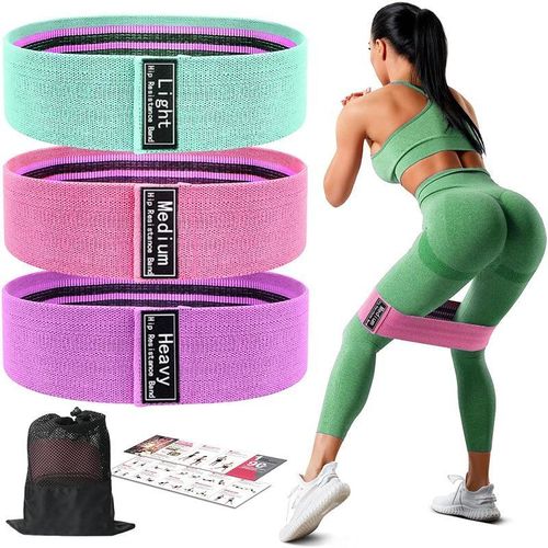 product_image_name-Generic-3pcs Elastic Booty Exercise/Yoga Fitness Resistance Band-1