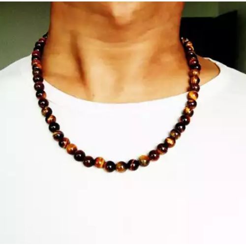 product_image_name-Fashion-Tiger Eye Natural Stone For  Men Necklace-2