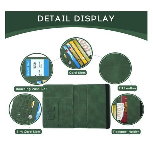 product_image_name-Fashion-RFID-Blocking Premium PU Leather Passport Holder & Travel Document Organizer-5