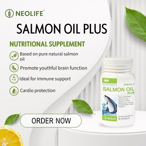 Neo Life GNLD Neolife Salmon Oil Plus Omega-3 Capsules – 90