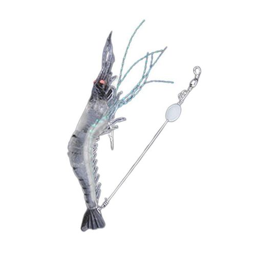 Generic 3x Shrimp Bait Simulation Prawn Saltwater Hook Clear