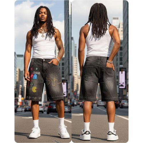 product_image_name-Fashion-New Trending Gray Denim Short Jean for men-1