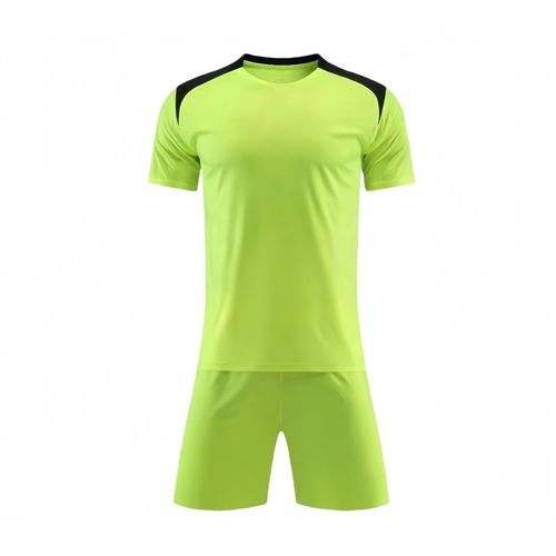 product_image_name-Fashion-Neon Green Football Jerseys With Reflective Trim - High-Visibility For Night Games - Polyester Material-1