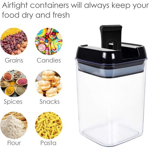 Generic 7 Pieces Transparent Kitchen Storage Container With Tags - image 3