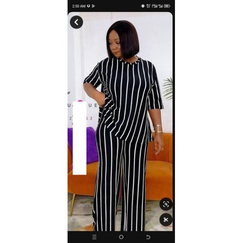 product_image_name-Fashion-STRIPED TOP WITH PANT FOR LADIES-1