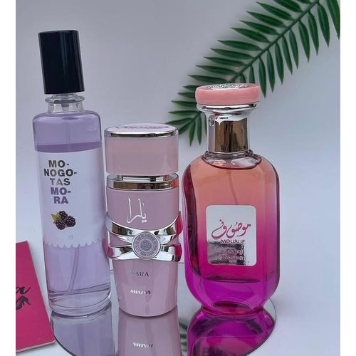 product_image_name-Generic-Yara EDP Perfume Natural Spray 50ml & Monogotas Mira 100ml & Mousuf wardi 50ml-1
