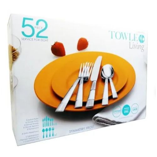 product_image_name-Towle Living-Symmetry Frost Flatware Set By Lifetime Brands -52 Pieces-2