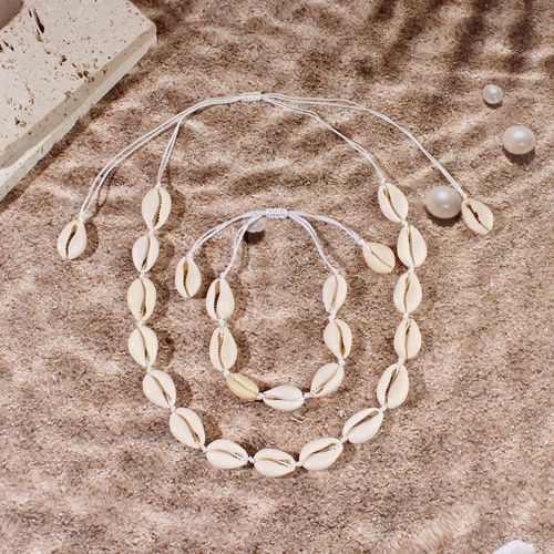 Fashion GM Adjustable Cowries Shell  Necklace and Bracelet - image 2