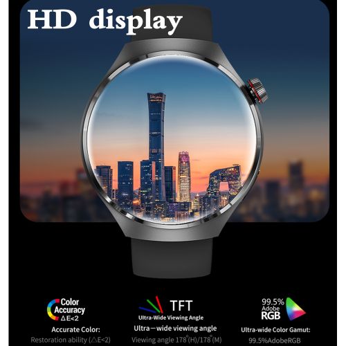 product_image_name-Generic-GT4 Pro Smart Watch 1.6“ 360*360 Wireless Charging Bluetooth Call NFC Business Watch 380 Large Battery-2