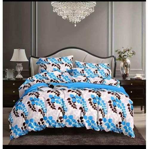 Generic LUXURY COTTON FLORAL BEDSHEET SET with 4 pillowcases (Bedding  Set)