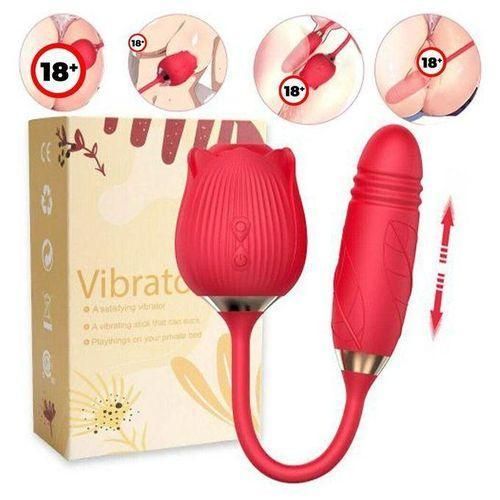 Generic Two-in-one Automatic Telesco Rose-shaped Vibrating