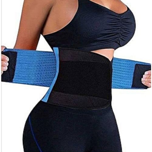 Fashion Unisex Hot Power Belt Waist Trainer Hot Shapers-Blue