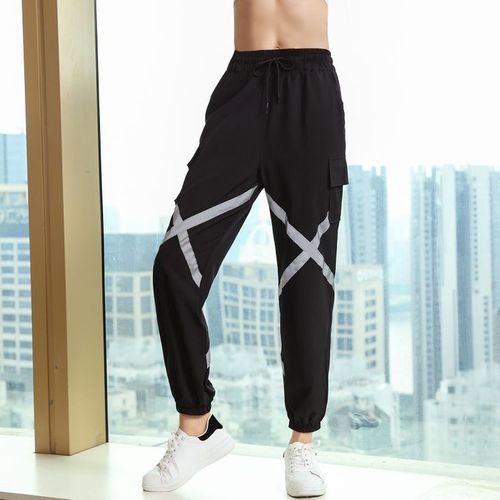 Generic Women Baggy Jogger Pants Elastic Moisture-wicking Quick-dry