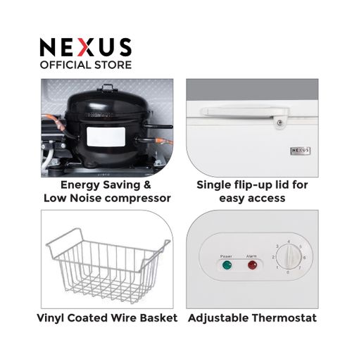 Nexus 100-Litre Chest Freezer NX-150H - White