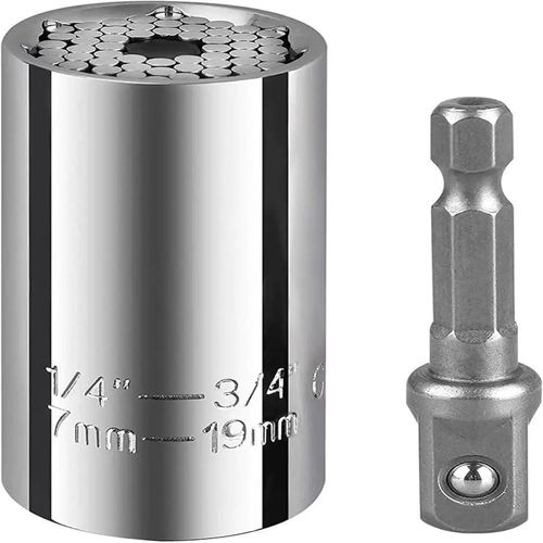 product_image_name-Generic-7-19mm Universal Socket Wrench Tool Power Drill Adapter Set Multi-Function Ratchet Wrench Repair Tools-1