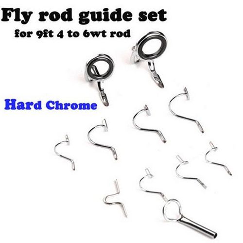 Generic Fly Rod Guide Set Fly Fishing Rod Guide Tip Repair Rings
