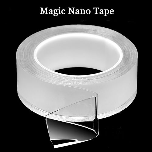 Generic Rubber Grip Silicone Tape Waterproof 1-3m Double-sided Reusable  Transparent Non-slip Strong Adhesive Nano Magic