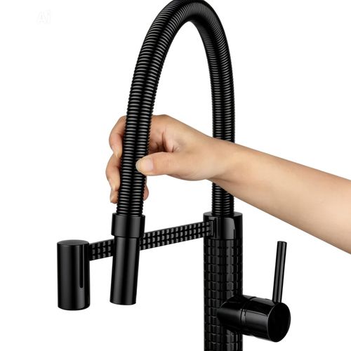 Generic Full chain kitchen sink mixer tap Black - image 2