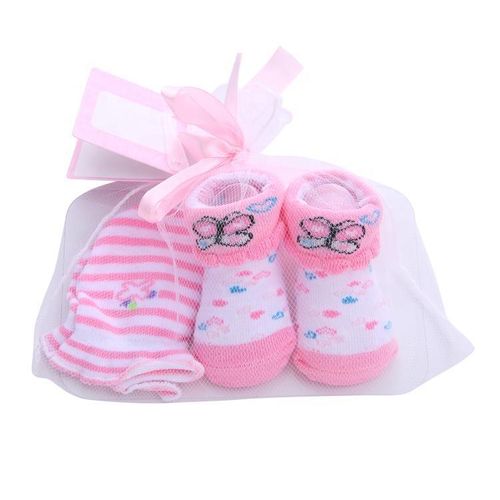Fashion Cute Pattern Baby Sock And Mittens Set