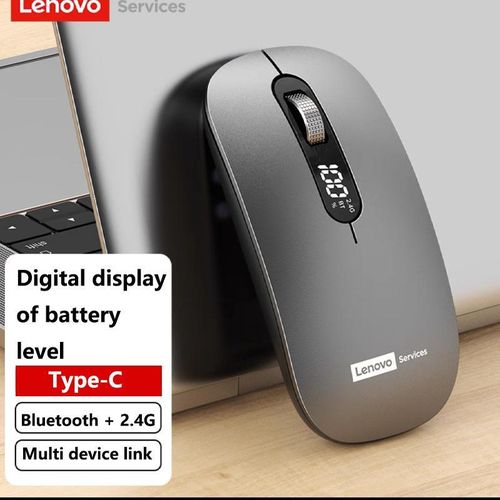 Lenovo M243 wireless mouse, portable and silent, suitable for multi device office use Black - image 3