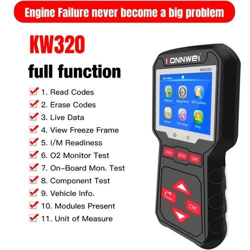 Konnwei KW320 CAN OBD2 EOBD Car Scanner Car OBD II Diagnostic Tool