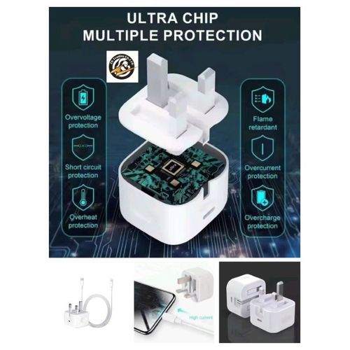 50W Dual Type C Lighting Super Fast Original Charger For IPhone 14 Pro Max/14 Plus/14/13 Pro Max/13 Pro/13/13 Mini/12 Pro Max/12 Pro/12/12 Mini/11 Pro Max/11 Pro/11 And Ipads 0014