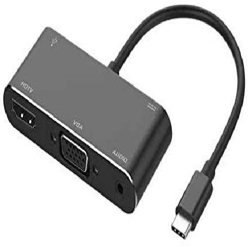 product_image_name-Generic-USB-C To HDMI/VGA/Audio/USB 3.0 HUB Adapter With PD Charger-1