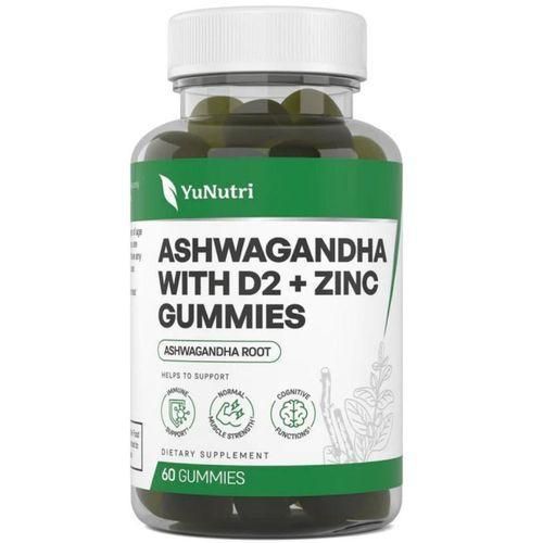 YuNutri Ashwagandha with D2 + Zinc 60 Count