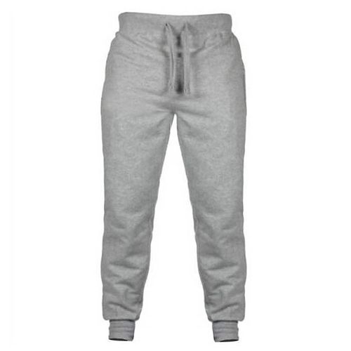 Fashion Mens Trousers Casual Trendy Combat Chinos Sport Pants Jogger - Gray