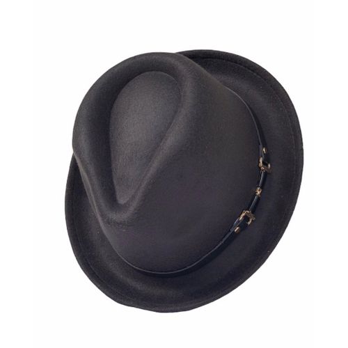 product_image_name-Fashion-BLACK SUPERIOR QUALITY LUXURY FEDORA PANAMA HAT-1