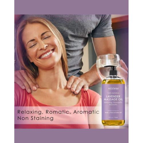 MOOYAM Lavender Body Massage Oil - 236ml - image 2