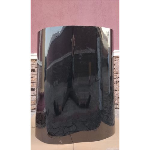 Generic High Gloss Self-Adhesive Mirror Plain Black PVC Sheet (4ft × 9.5ft)