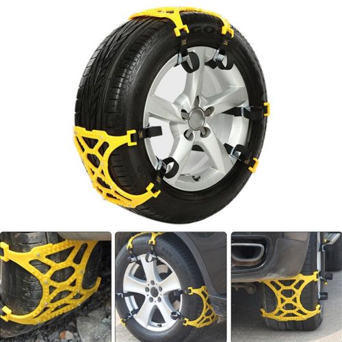 Generic 3 X Car Tire Tyre Snow Chains Anti-skid Belt Beef Tendon
