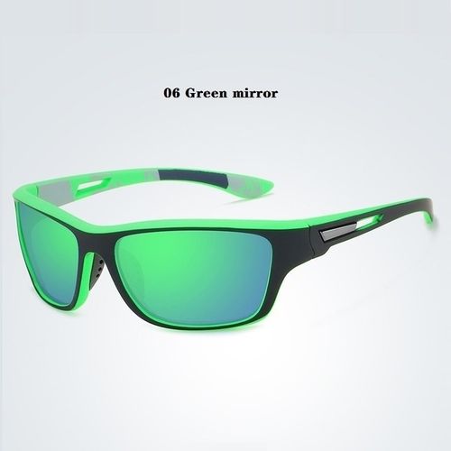 Generic Polarized Sunglasses Men Driving Sport Glasses Vintage Fishing  Hiking Designer Sun Glasses Women Male Shades Vintage Eyewear(#06 Green  Mirror)