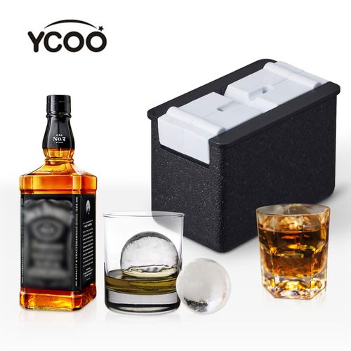 Clear Ice Ball Maker Crystal Clear Ice Ball Press Spherical Whiskey Tray  Mould Bubble-Free Ice Cube Mold Diamond Shape Ice Mold