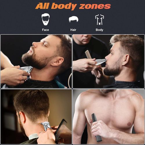product_image_name-Generic-Beard Trimmer Men & Hair Clippers Men – 5-in-1 Cordless Grooming Kit with Nose Trimmer, Waterproof Shaver, Rechargeable, LED Display – Gift for Men-3